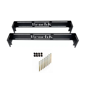 Czarne uchwyty montażowe WHB+S8 do drabinek BenchK serii 2, 5 i 7