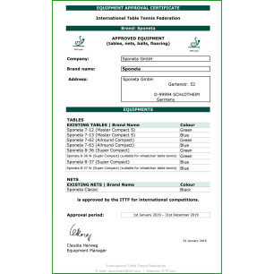 STÓŁ DO TENISA STOŁOWEGO SPONETA S7-13i  MASTER COMPACT